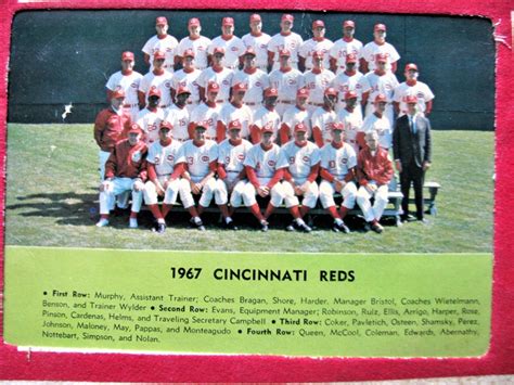 cincinnati reds roster 1967